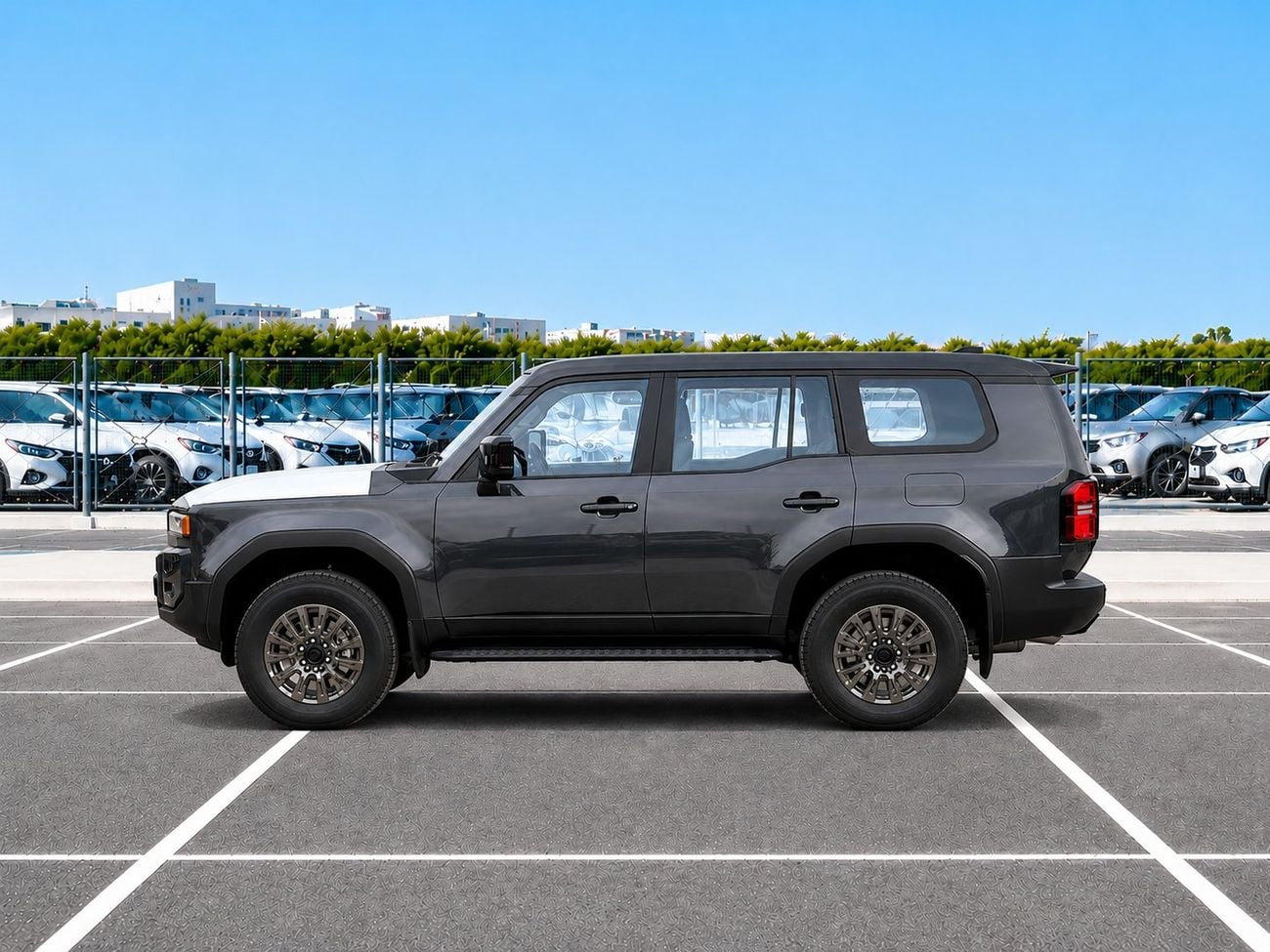 تويوتا برادو ECTAI0003 - RHD Toyota Prado AR-TX - 2.8L Diesel Auto - Grey - 2025