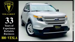 Ford Explorer DEALER WARRANTY UP TO 160,000KMS / XLT + LEATHER SEAT + NAVIGATION + CAMERA / GCC / 2015 / 1,136 DHS