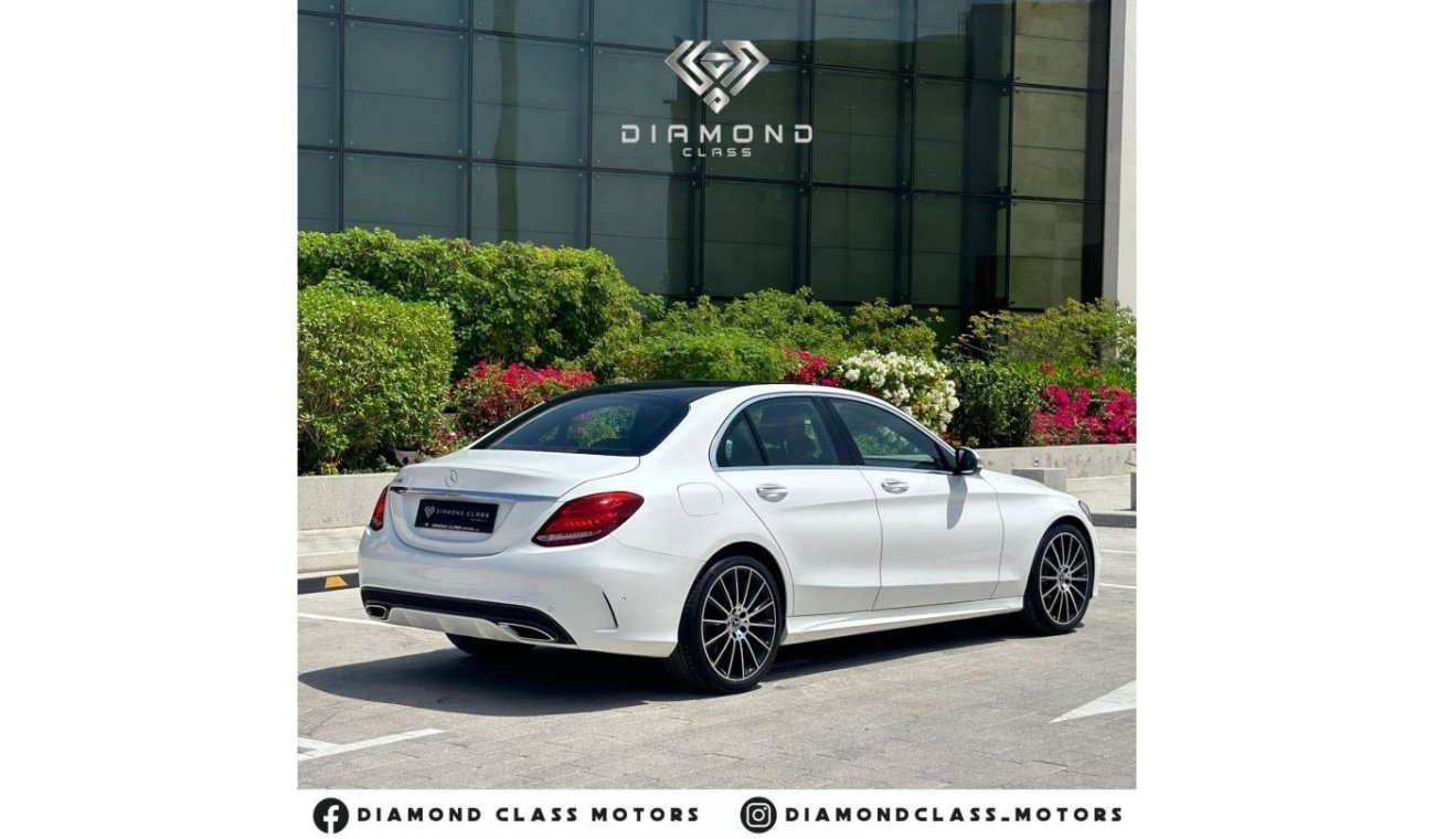 مرسيدس بنز C200 AMG باك مرسيدس بنز C200 خليجي بانوراما، تبريد كراسي ،360 كاميرا،مع سنه ضمان