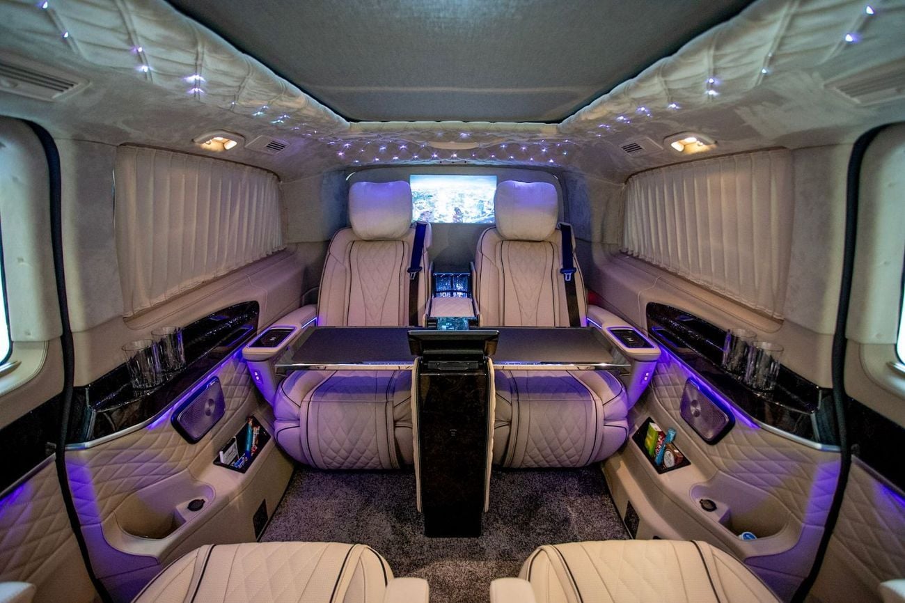 Mercedes Benz V300 AVANTGARDE Senzati® Jet Class® Oryx Edition® — Bespoke 6-Seat Silk Beige Leather | Mercedes-Benz Strategic Part