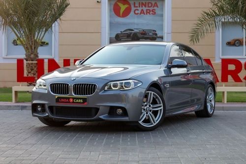 BMW 528i Exclusive M Sport BMW 528i M-Sport 2016 GCC (LOWEST MILEAGE) under Agency Warranty with Flexible Dow