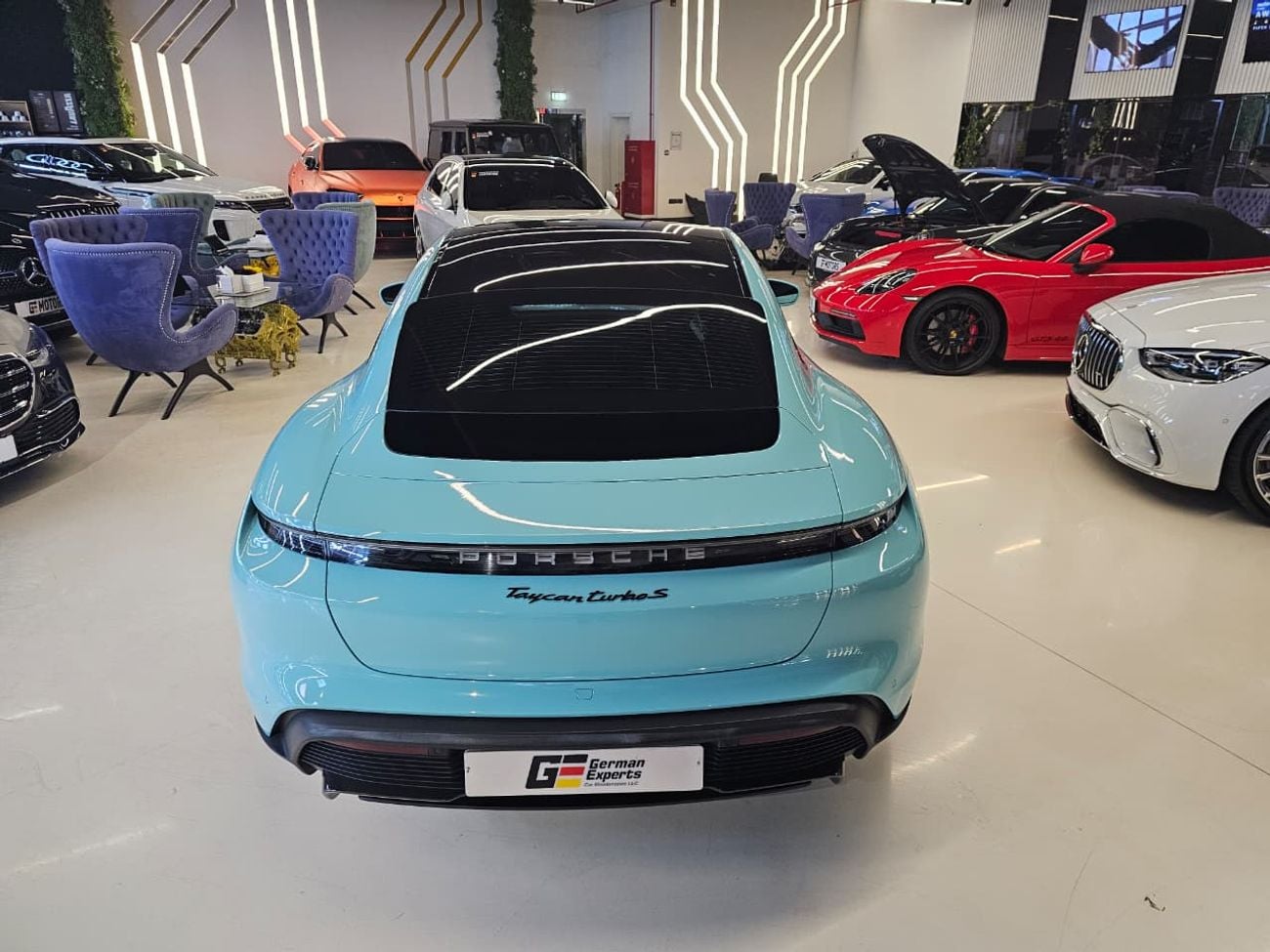 Porsche Taycan Turbo S (761 HP) 2021 Porsche Taycan Turbo S - GCC Specs - Low Mileage - Full service history - Perf
