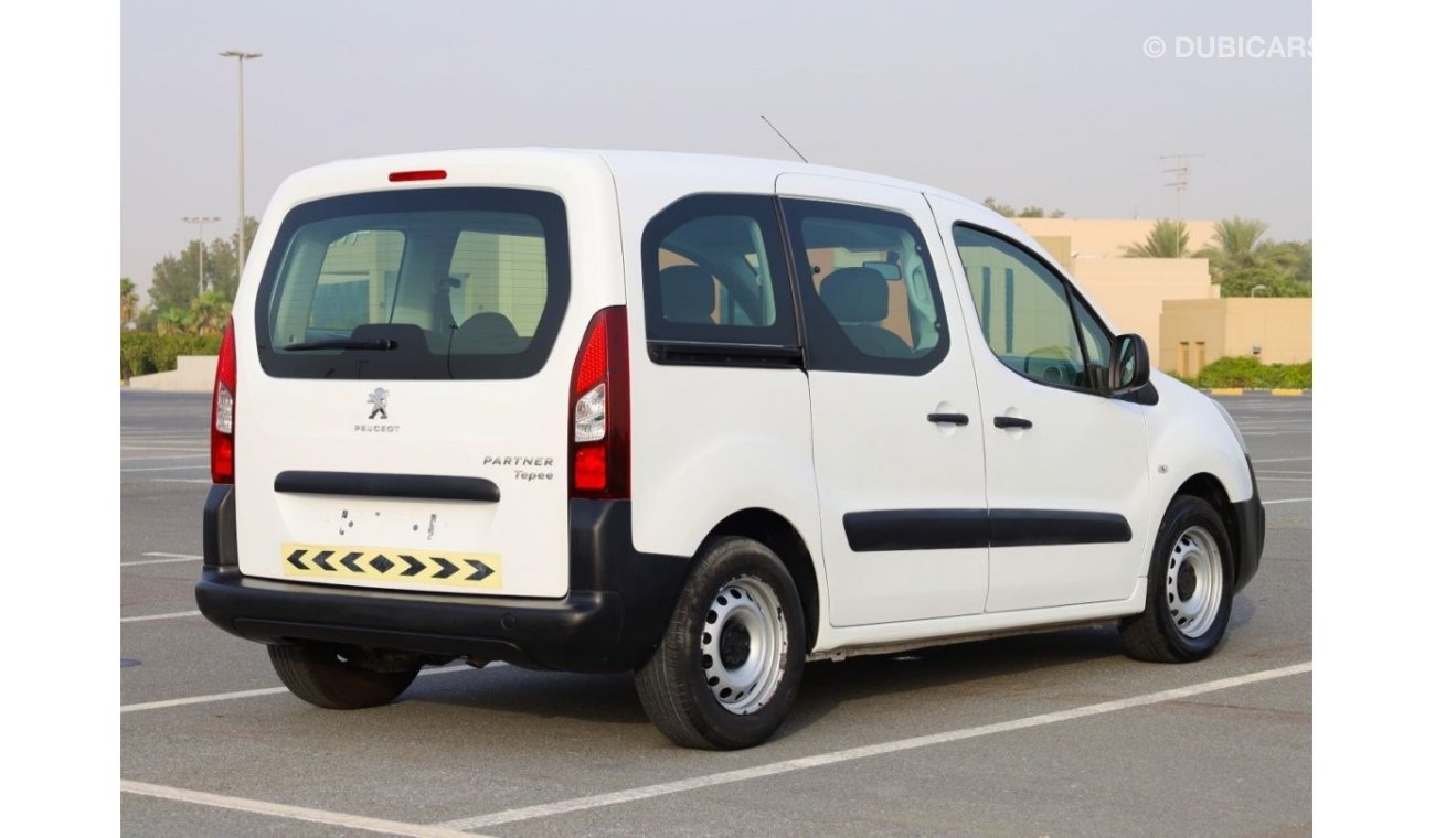 Peugeot Partner Tepee | 5 Seater - Manual - 1.6L | GCC Specs | Excellent Condition