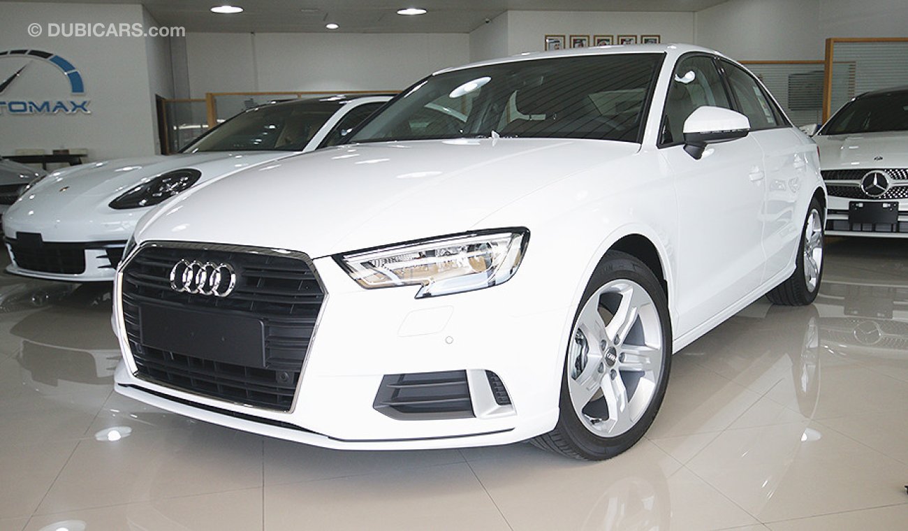 Audi A3 2018, GCC Specs with 3Yrs or 105K km Warranty and 45K km Service at Al Nabooda