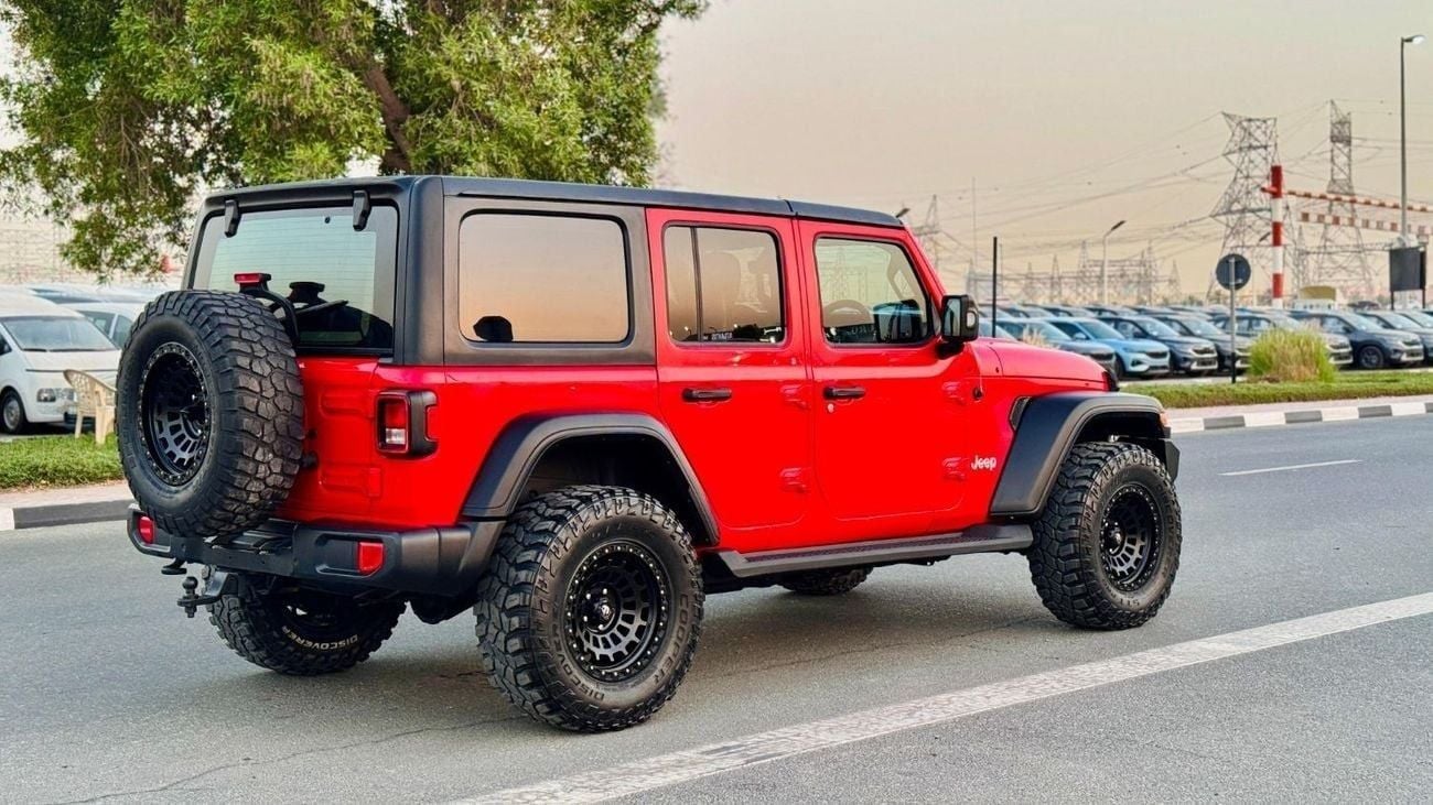 Jeep Wrangler NUDGE BAR WITH LED STRIP LIGHTS | 3.6L PETROL ENGINE | PUSH START | 2019 | RHD | AT | 4WD | REAR VIE