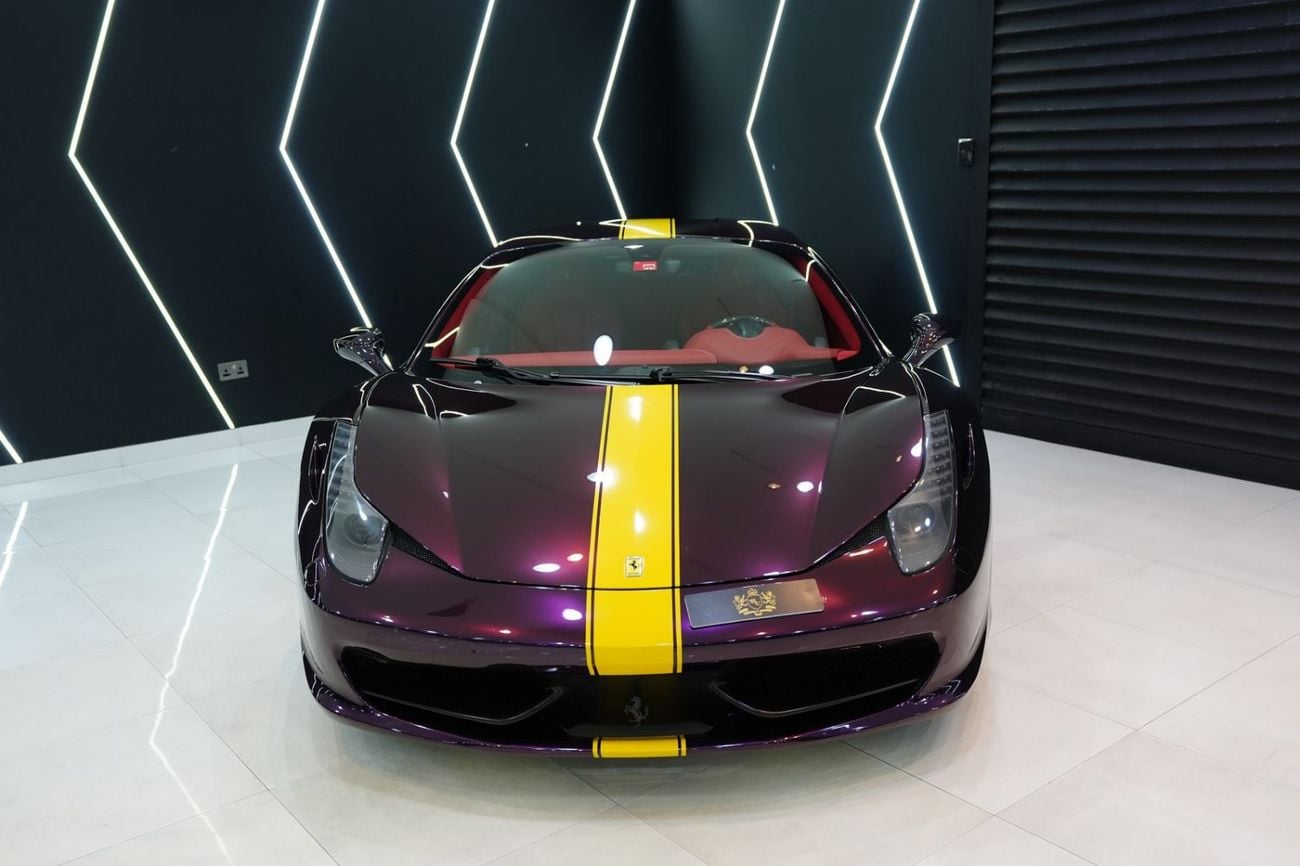 فيراري 458 إيطاليا STD 2014 Ferrari 458 Italia, Carbon Fiber Driver Zone + LEDs, GCC Specs!!