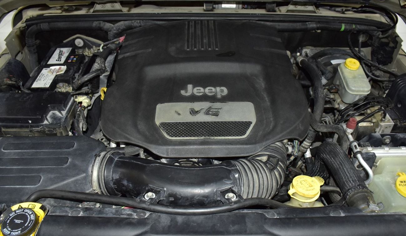 Jeep Wrangler EXCELLENT DEAL for our Jeep Wrangler Sport ( 2017 Model ) in Beige Color GCC Specs