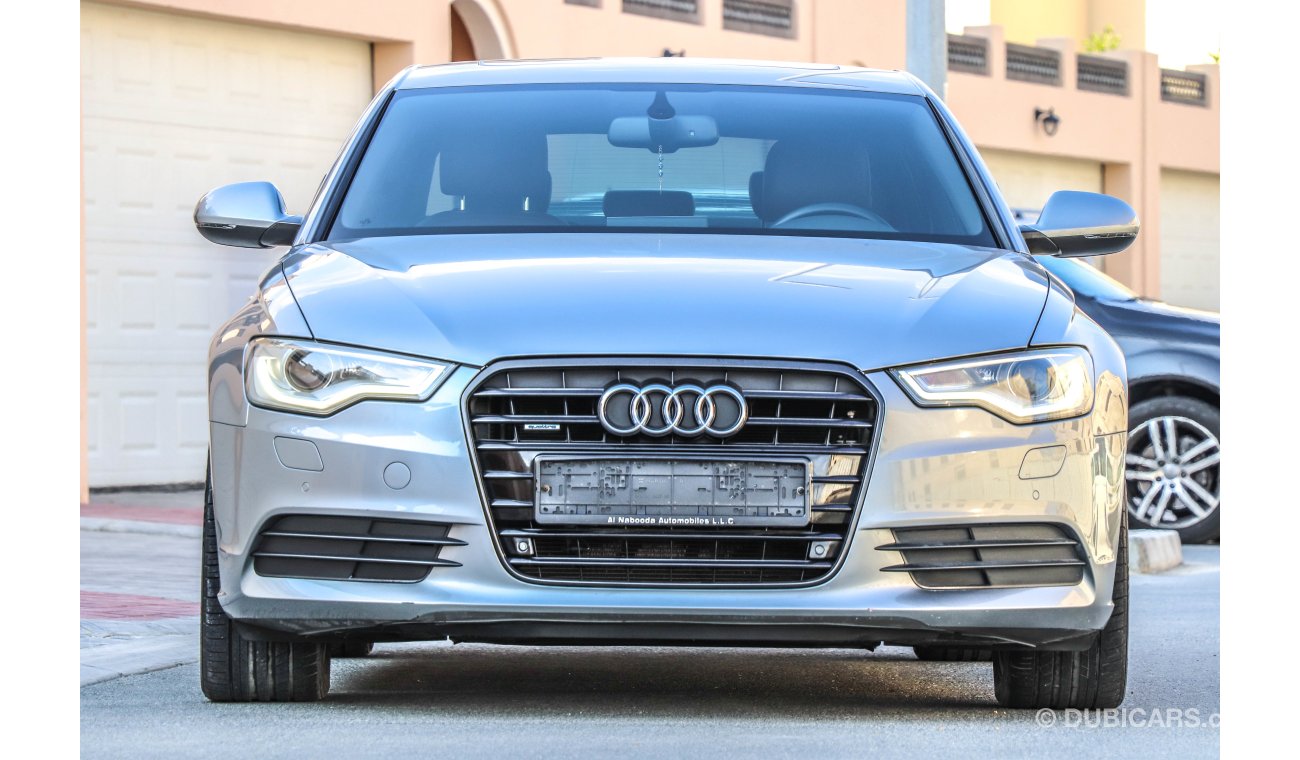 Audi A6 2.8 FSI Full option 2014 AED 1,340 P.M with 0% D.P under warranty
