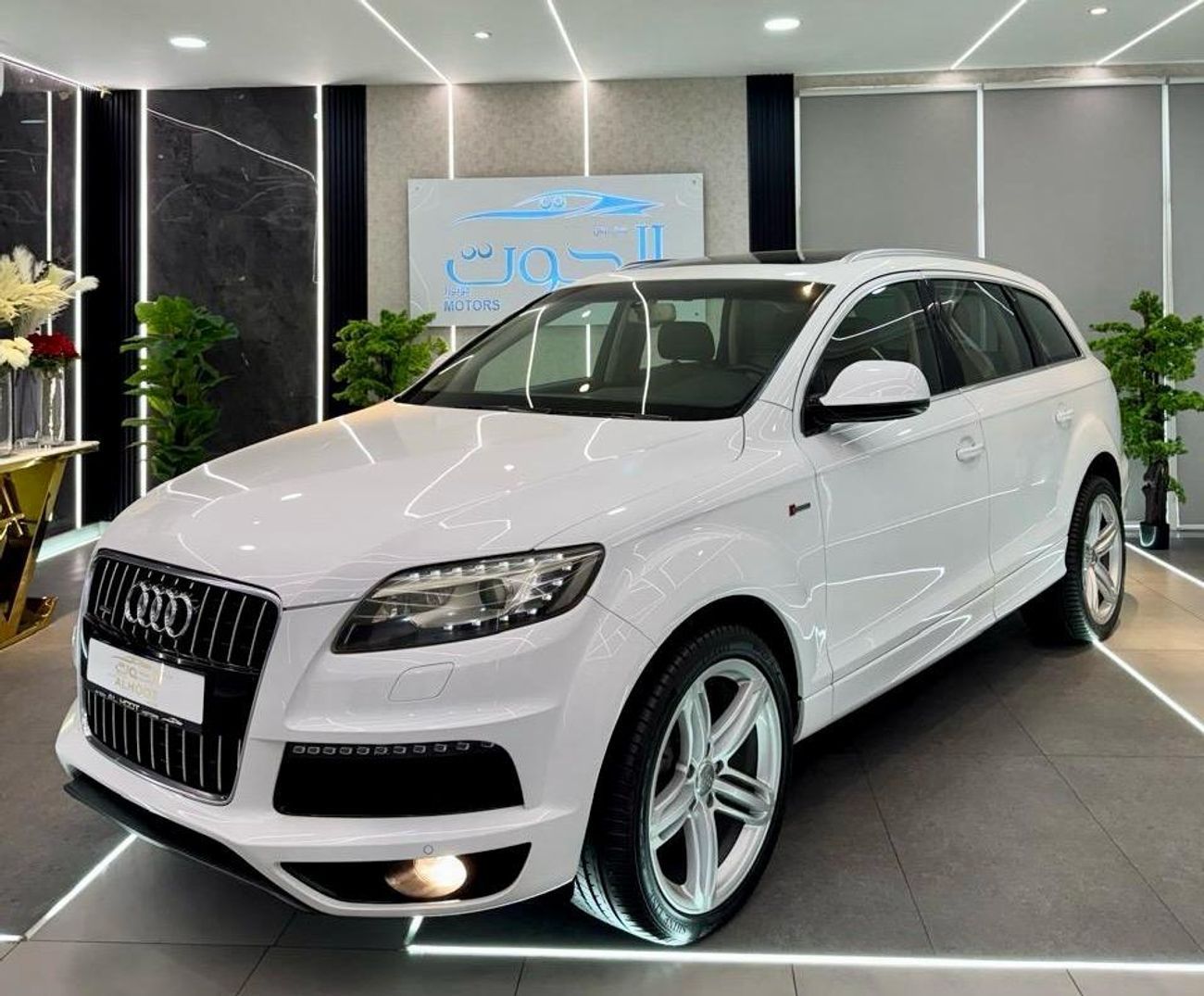 Audi Q7 TFSI quattro Sports Style Package 3.0L AMAZING WHITE AUDI Q7 S_LINE V6 || FULL OPINION || GCC || 7 S