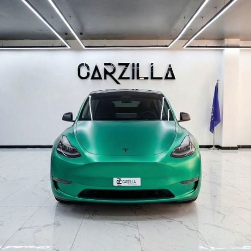 Tesla Model Y Long Range (AWD) AED 1,860 / Monthly l Tesla Model Y 75 kWh l Long Range Electric SUV l Green