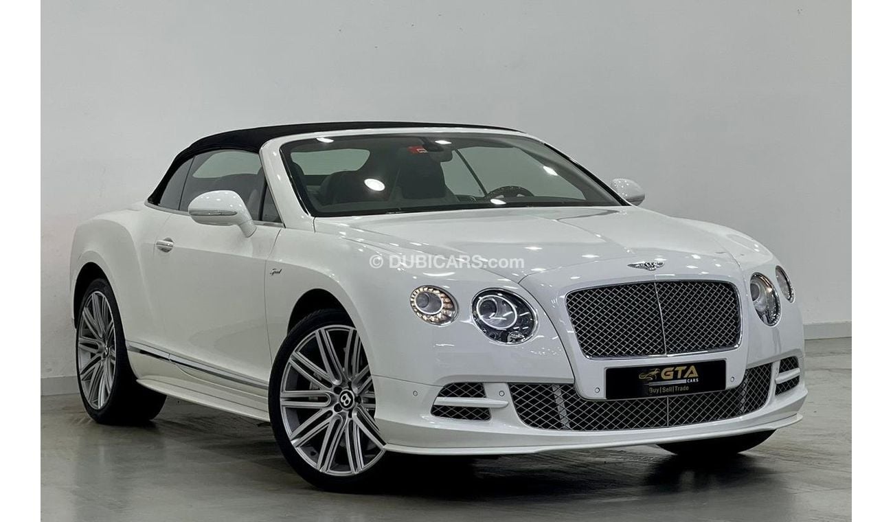 بنتلي كونتيننتال جي تي سي 2015 Bentley Continental GTC Speed V12, Service History, Warranty, GCC