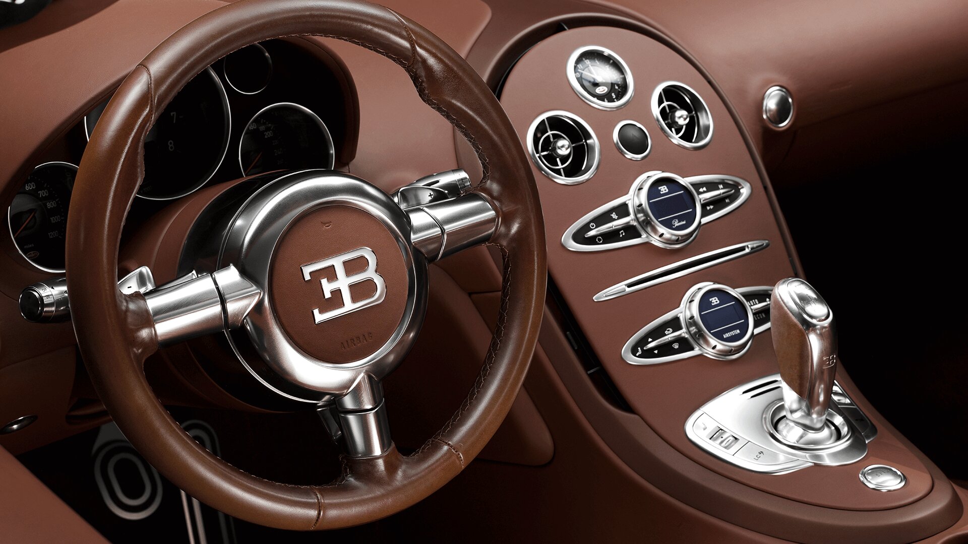 Bugatti Veyron interior - Cockpit