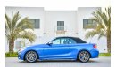 BMW 235 Convertible - Immaculate Condition! - Full Service History! - Only AED 2,330 Per Month - 0% DP