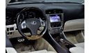 Lexus IS300 EXCELLENT DEAL for our Lexus IS 300C ( 2013 Model ) in Blue Color GCC Specs