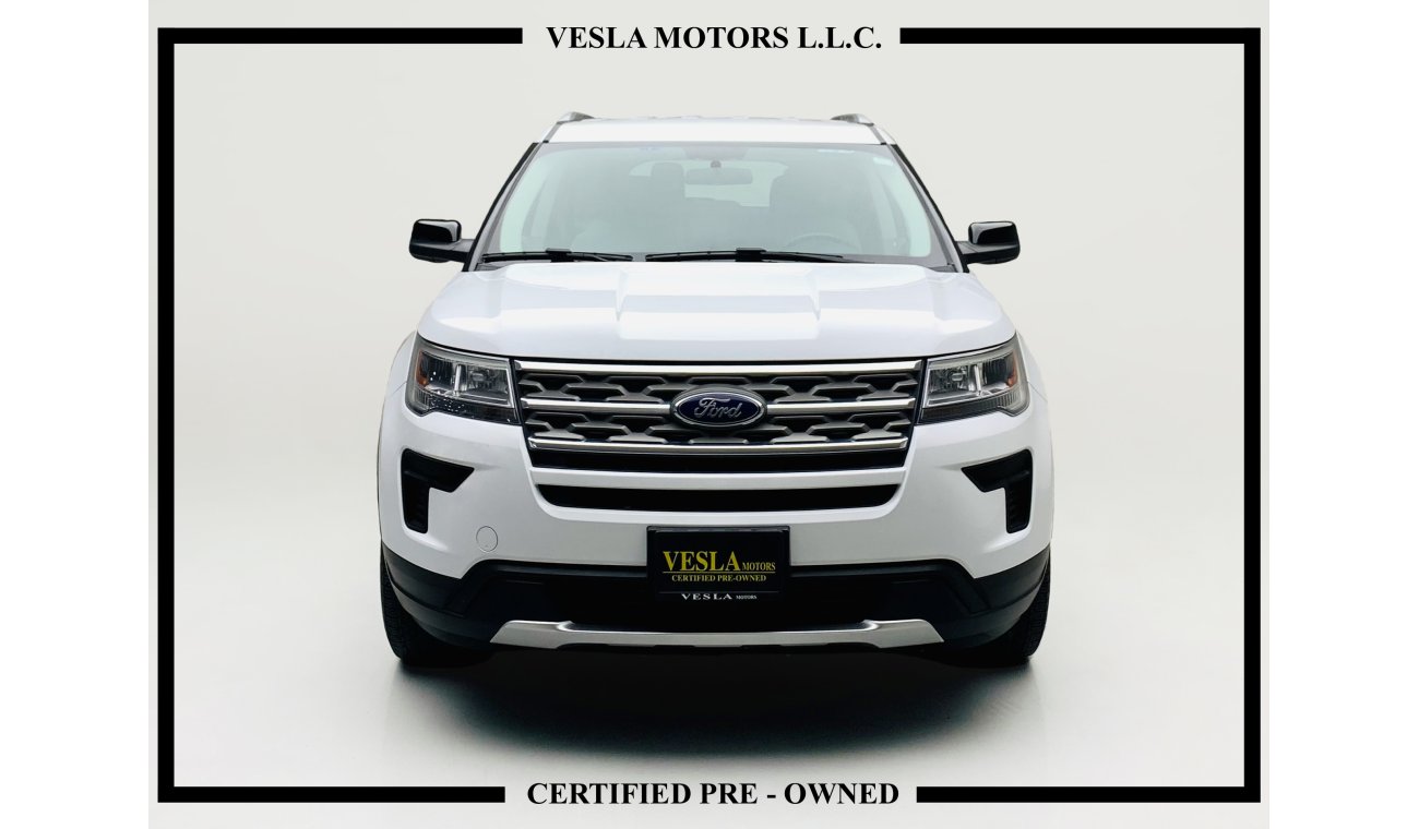 Ford Explorer DEALER WARRANTY + FREE SERVICE CONTRACT UNTIL 160,000 KMS / GCC / XLT + 4WD + LEATHER / 1,844 DHS