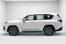 لكزس LX 500 D 3.3L Diesel - Sonic Quartz Inside Crimson | Export Only