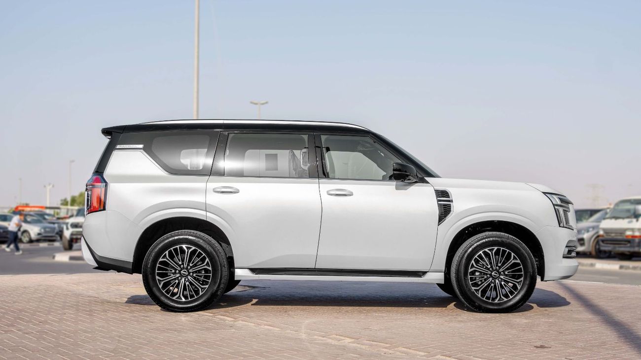 نيسان باترول 2026 Nissan Patrol SE Platinum 3.8L AT Petrol (White-Red) Black Roof (Export Only)