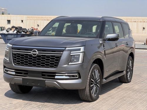 نيسان باترول LE بلاتينيوم سيتي (اللون الخارجي: رمادي / اللون الداخلي: بيج)