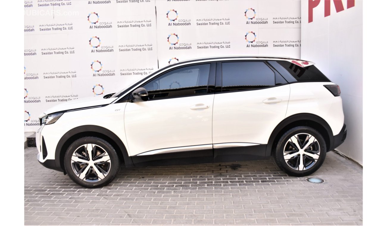 Peugeot 3008 AED 2663 PM | 1.6L GT TC 2023 GCC AGENCY WARRANTY UP TO 2027 OR 100000KM