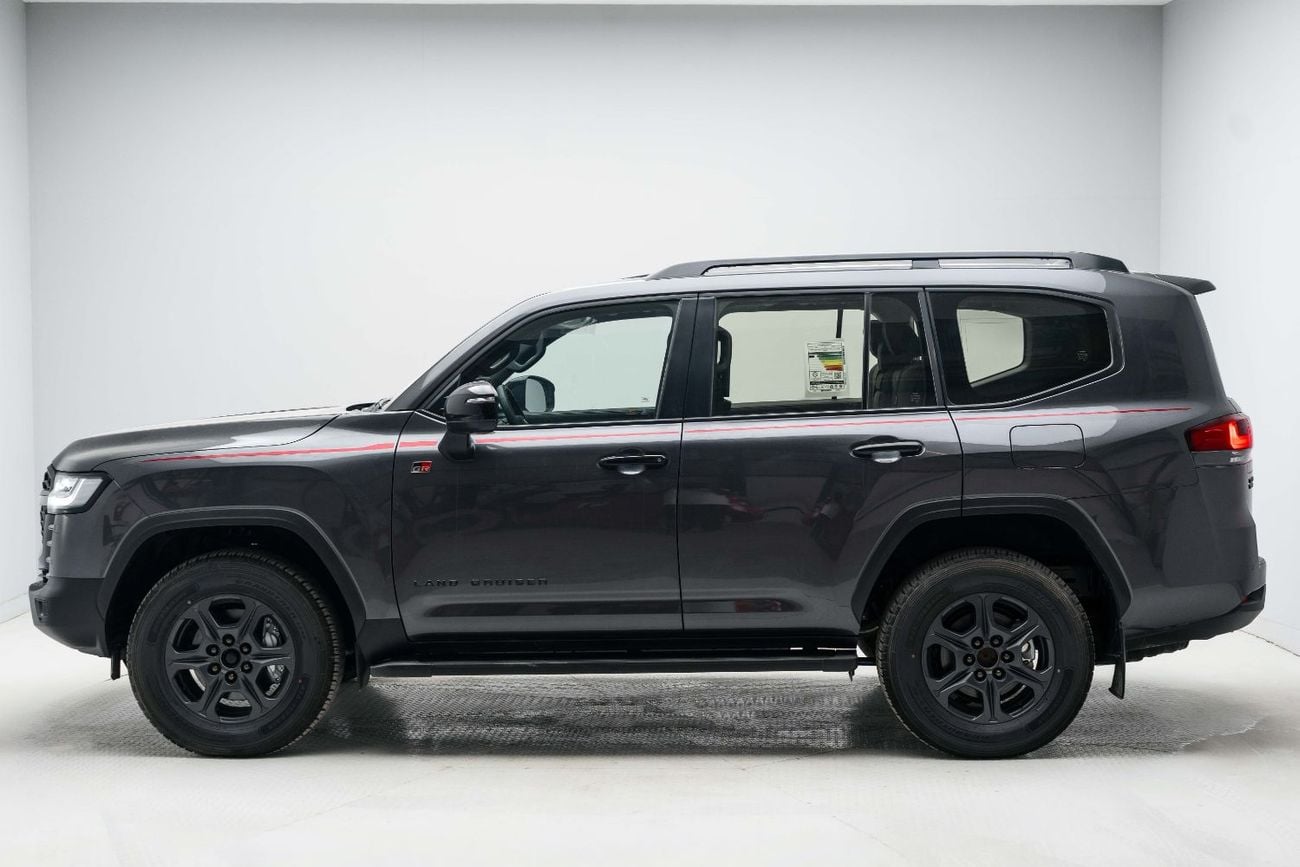 Toyota Land Cruiser GR SPORT LC300 3.3L Grey Metallic Inside GRS Black & Dark Red | Export Only