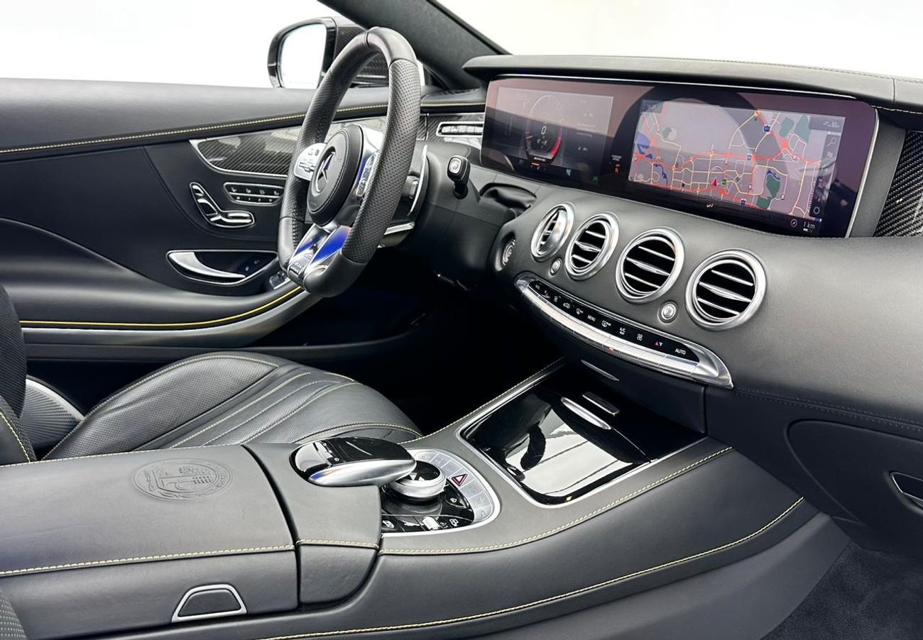 Mercedes-Benz S 63 AMG Std 4.0L (604 HP) 2018 Mercedes-Benz S63 AMG, Yellow Night Edition, Mercedes FSH,