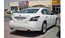 Nissan Maxima 2015 WHITE NUMBER 2 GCC NO ACCIDENT NO ACCIDENT PERFECT