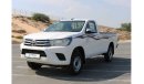 Toyota Hilux 2016 | HILUX SINGLE CABIN 4X4 GLX M/T WITH GCC SPECS AND EXCELLENT CONDITION