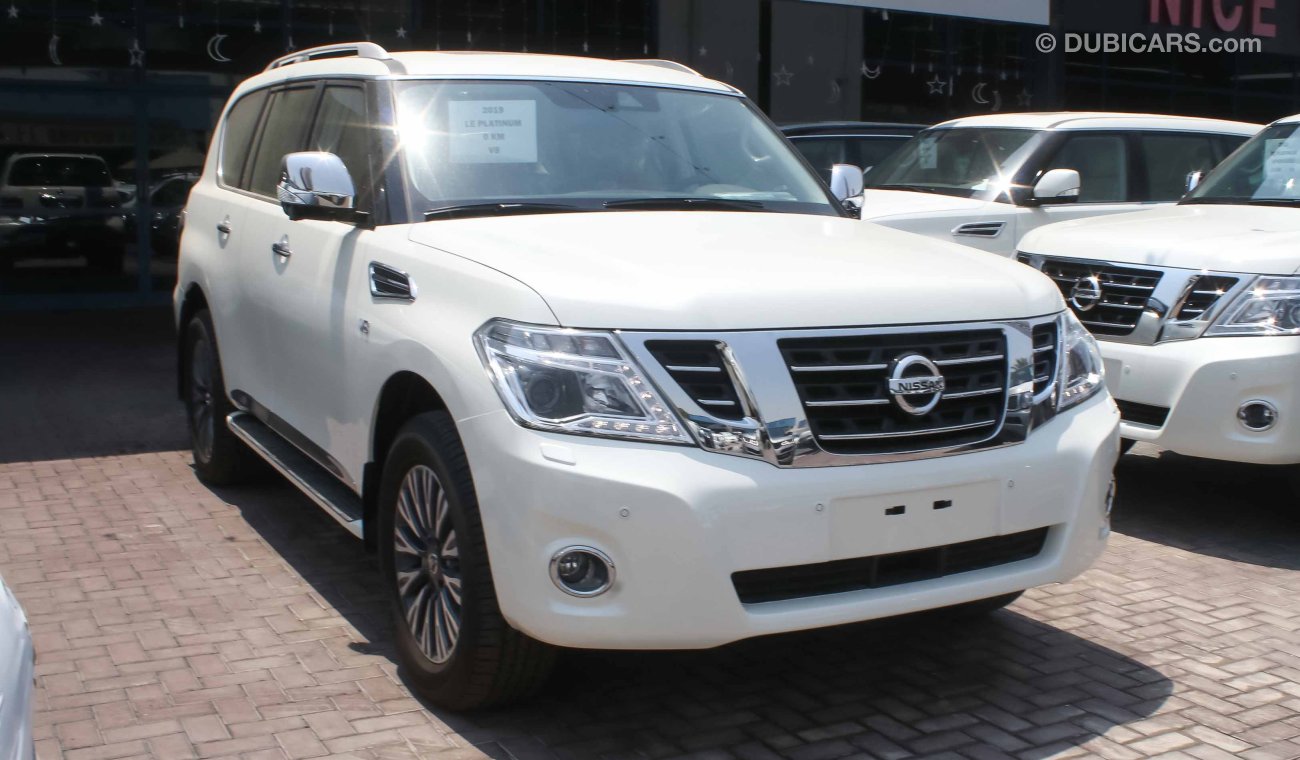 Nissan Patrol LE Platinum V8 400 HP full option GCC  local dealer warranty , VAT inclusive