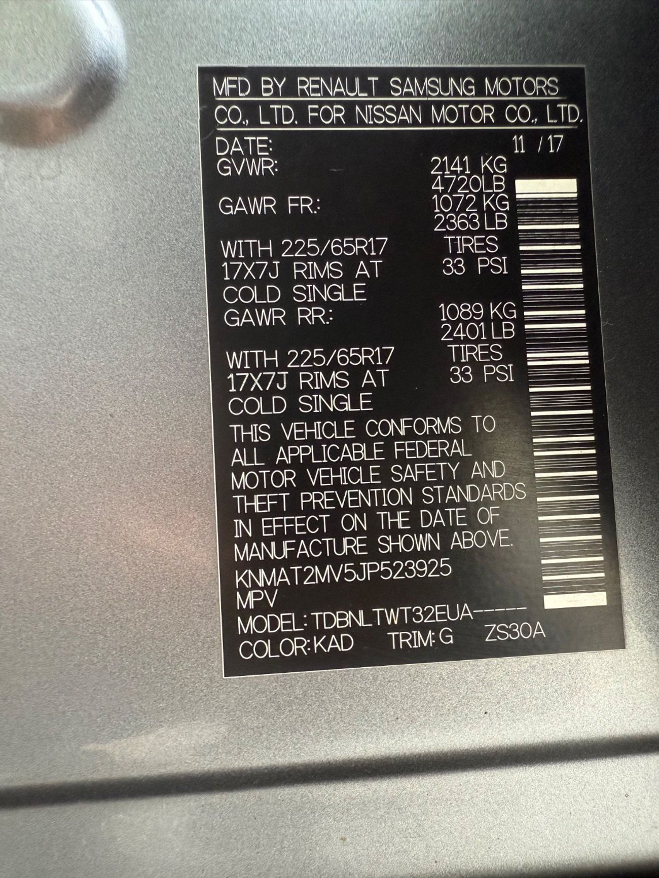 نيسان روج Nissan Rogue 2018 SV V4 Full automatic