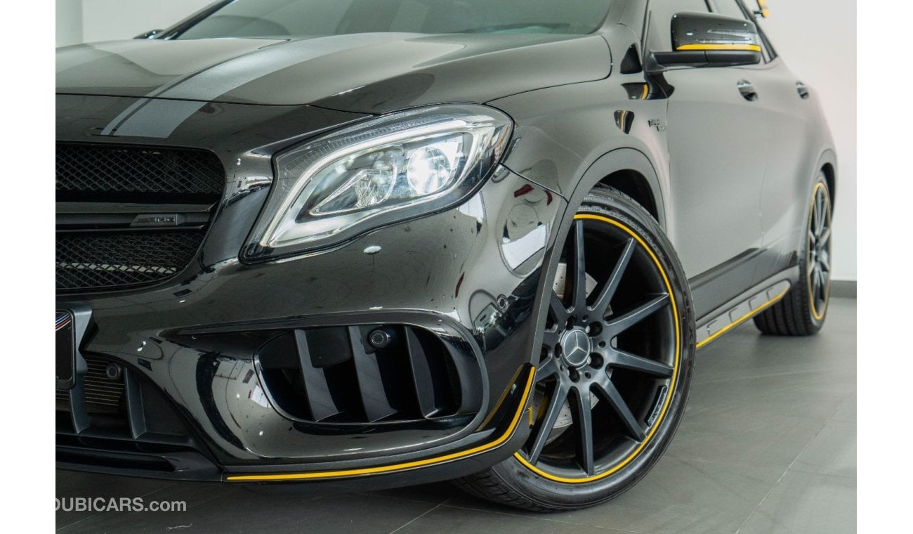 Mercedes-Benz GLA 45 2018 Mercedes GLA45 AMG Midnight Yellow Limited Edition / Full Mercedes Service History