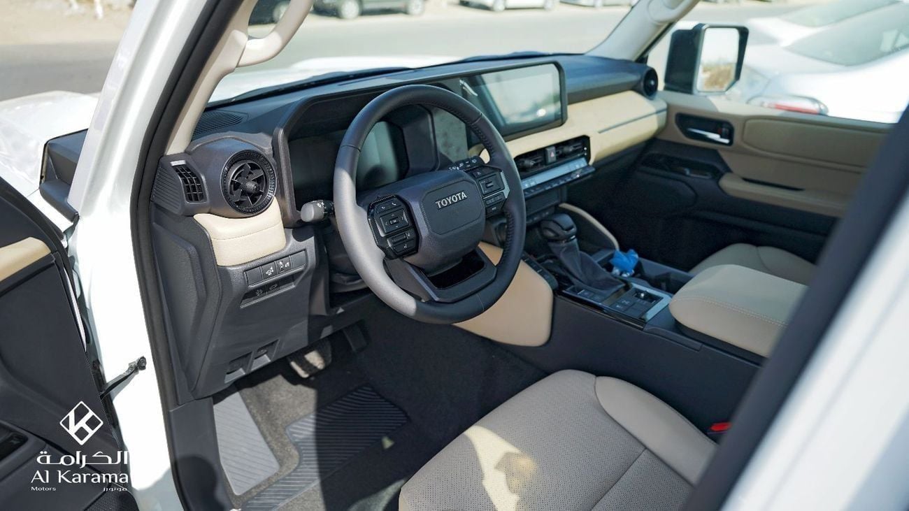 تويوتا برادو TXL-2 2.8L Diesel | Rear Camera | Leather Seats | Sunroof | GCC Specs | Alloy Wheels | Zero KM