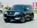 نيسان باترول Nissan patrol 2023 RHD black 7seaters petrol engine black colour outside and grey colour imterior