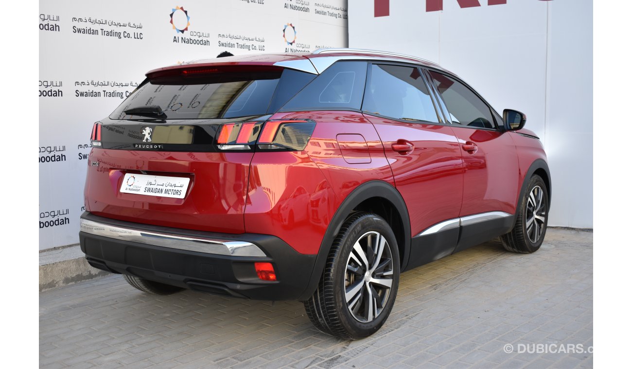 Peugeot 3008 1.6L ALLURE 2018 GCC SPECS WITH AGENCY BALANCE SERVICE CONTRACT AND WARRANTY