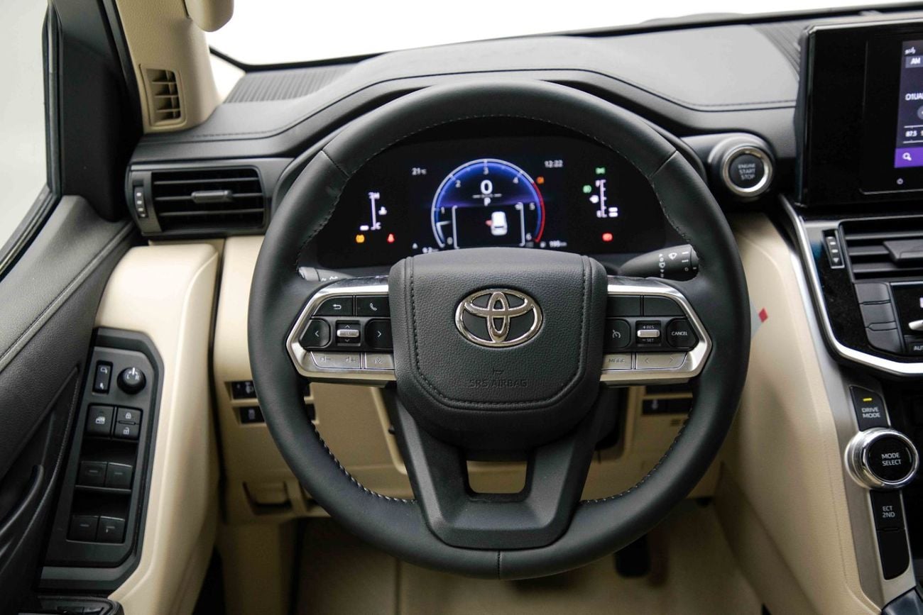 Toyota Land Cruiser LC300 EXR 3.3L - Pearl White Inside Beige | Export Price