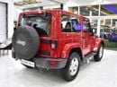 جيب رانجلر EXCELLENT DEAL for our Jeep Wrangler Sahara ( 2014 Model ) in Red Color GCC Specs