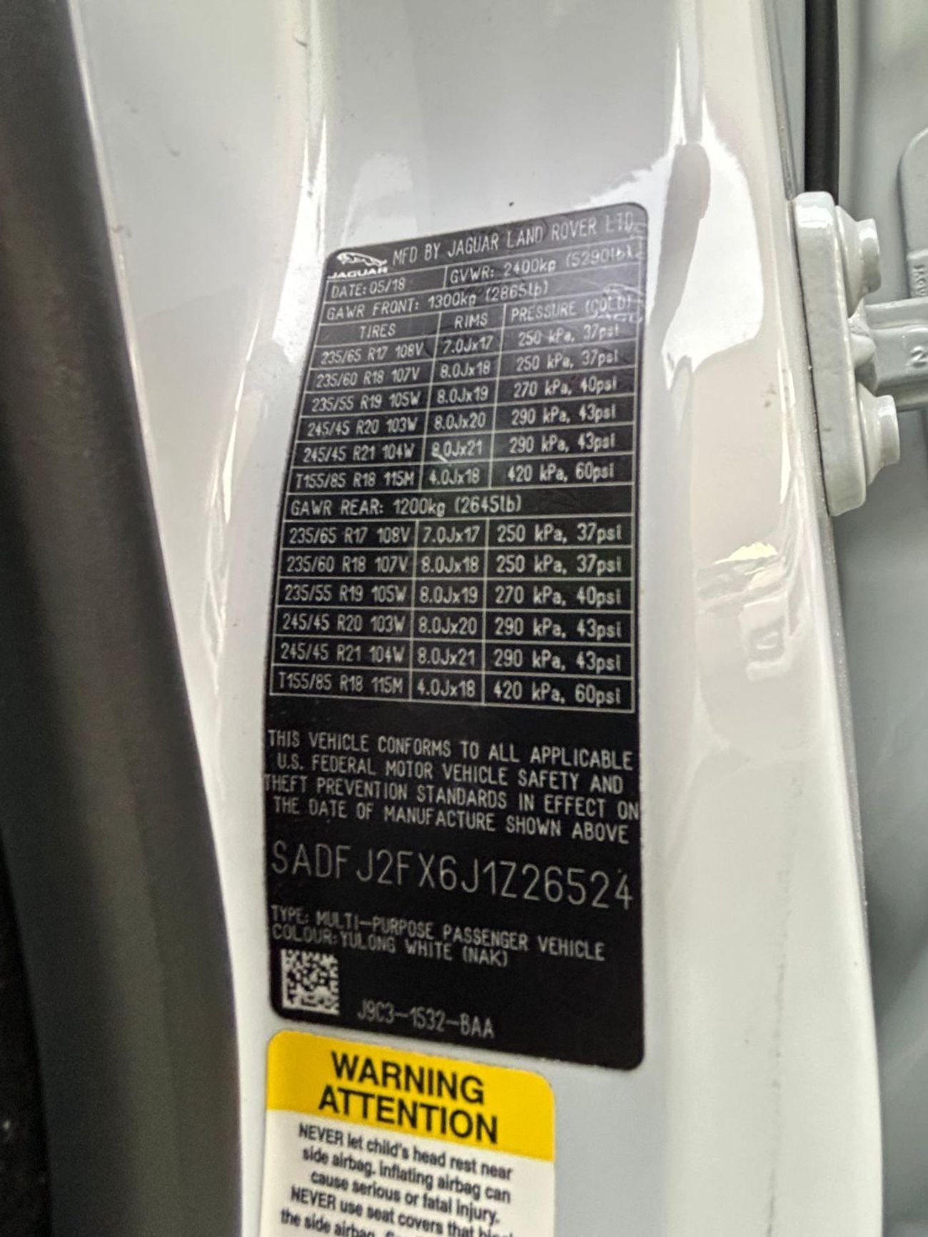 Jaguar E Pace low milage