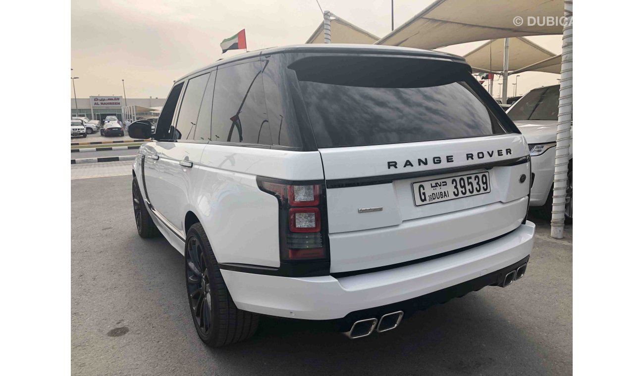 Land Rover Range Rover Autobiography خليجي مالك واحد تشيكات وكالة ابيض داخل احمر كيت SV وكالة