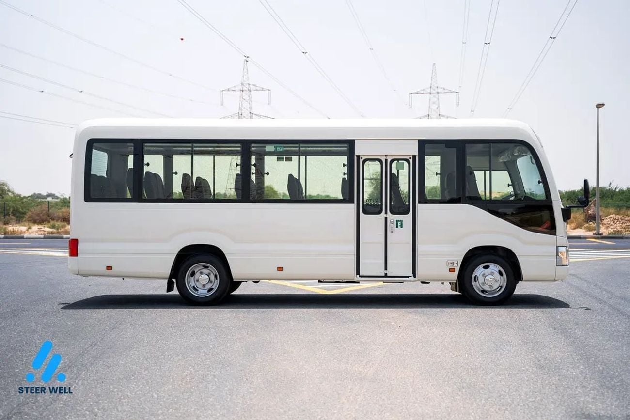 Toyota Coaster BUS 2025 | 23-Seater Bus 4.0L Diesel RWD GCC Specs Full Option White | Contact Now