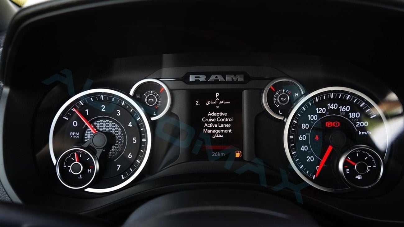 RAM 1500 (For Export , НА ЭКСПОРТ) PY 25/25 Tradesman Hurricane SO 3.0TT Crew Cab 4X4 GCC Без пробега