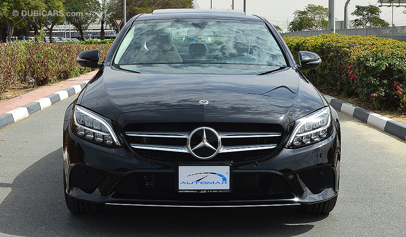 Mercedes-Benz C200 AMG 2019 Sedan, GCC, 0km with 2 Years Unlimited Mileage Warranty from Dealer