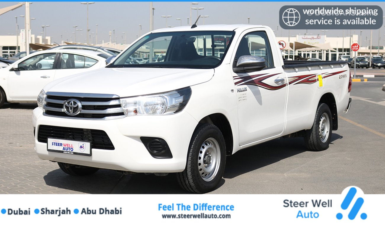 تويوتا هيلوكس 4X2 SINGLE CABIN PICKUP WITH GCC SPECS