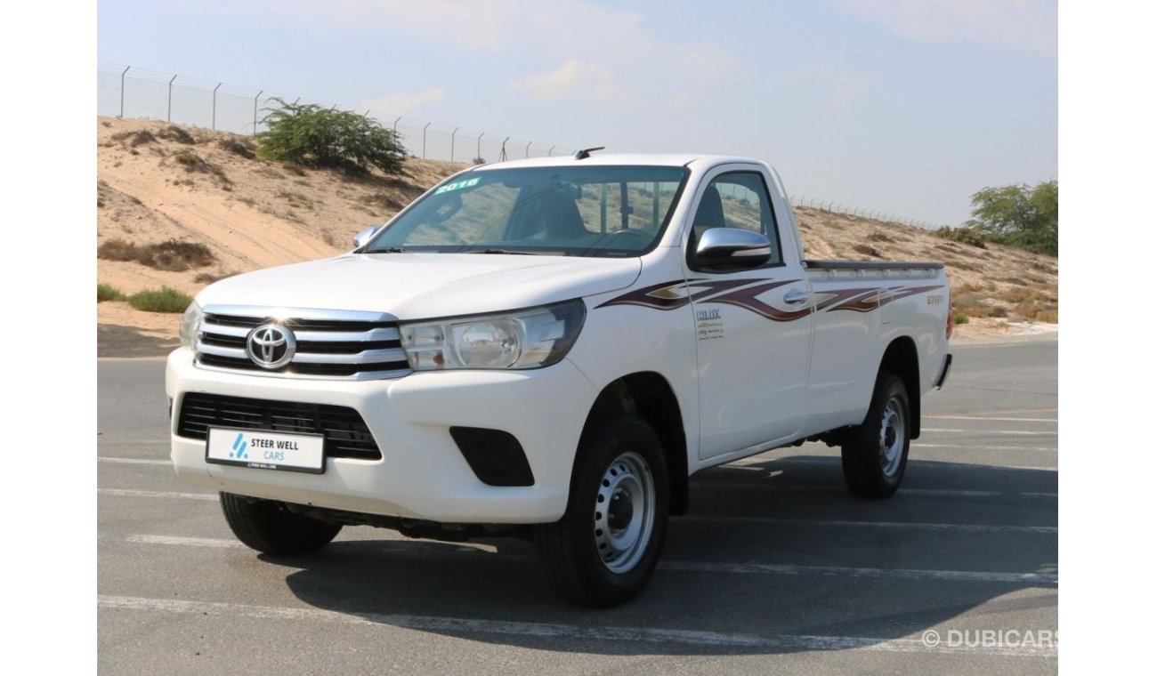 Toyota Hilux 2016 | HILUX SINGLE CABIN 4X4 GLX M/T WITH GCC SPECS AND EXCELLENT CONDITION