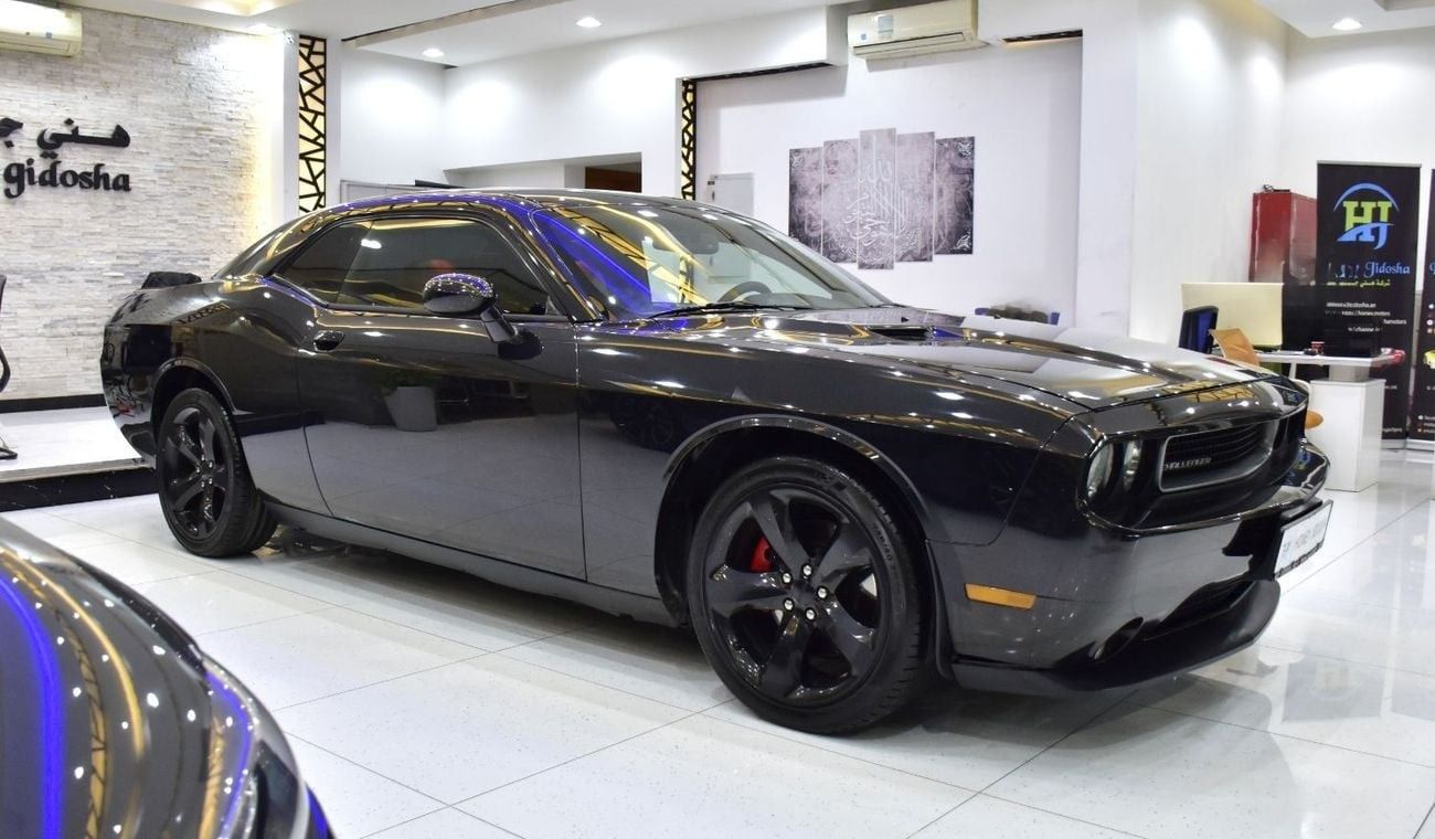 دودج تشالينجر EXCELLENT DEAL for our Dodge Challenger V6 ( 2014 Model ) in Black Color GCC Specs