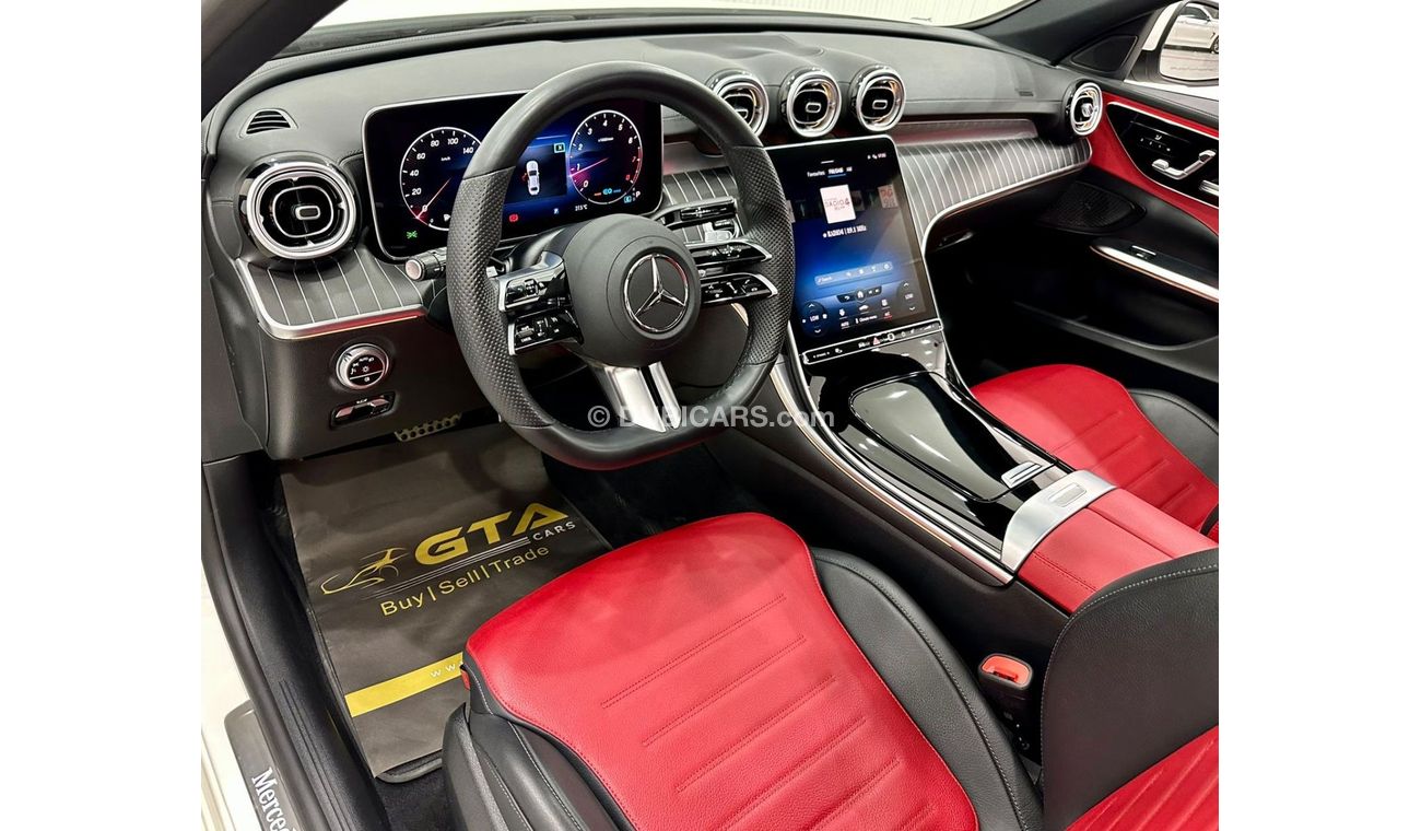 Mercedes-Benz C 200 2022 Mercedes Benz C200 AMG, May 2027 Mercedes Warranty & Service Pack, Full Options, Low Kms, GCC