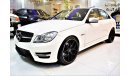 مرسيدس بنز C 300 AMAZING Mercedes Benz C300 AMG-Kit With ( C63 Emblem ) 2013 Model!! in White Color! American Specs