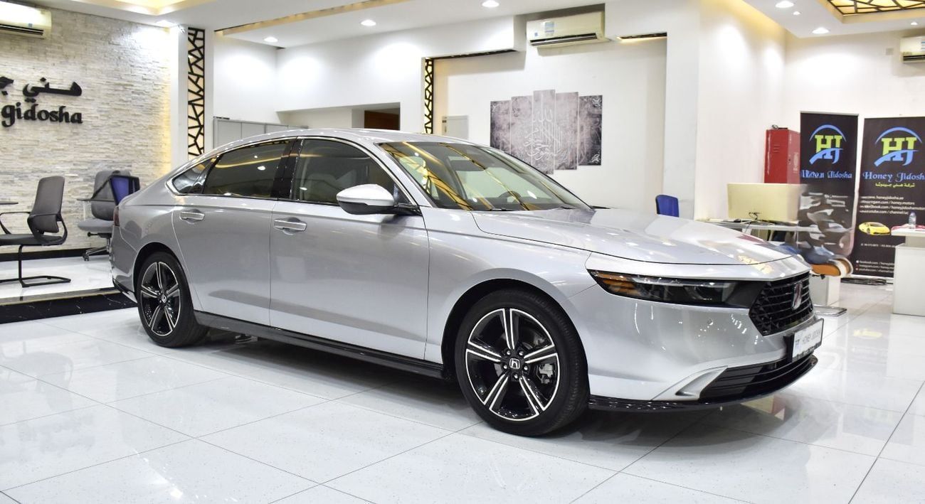 هوندا Accord HEV EXCELLENT DEAL for our Honda Accord HEV ( 2023 Model ) in 2023 Color GCC Specs