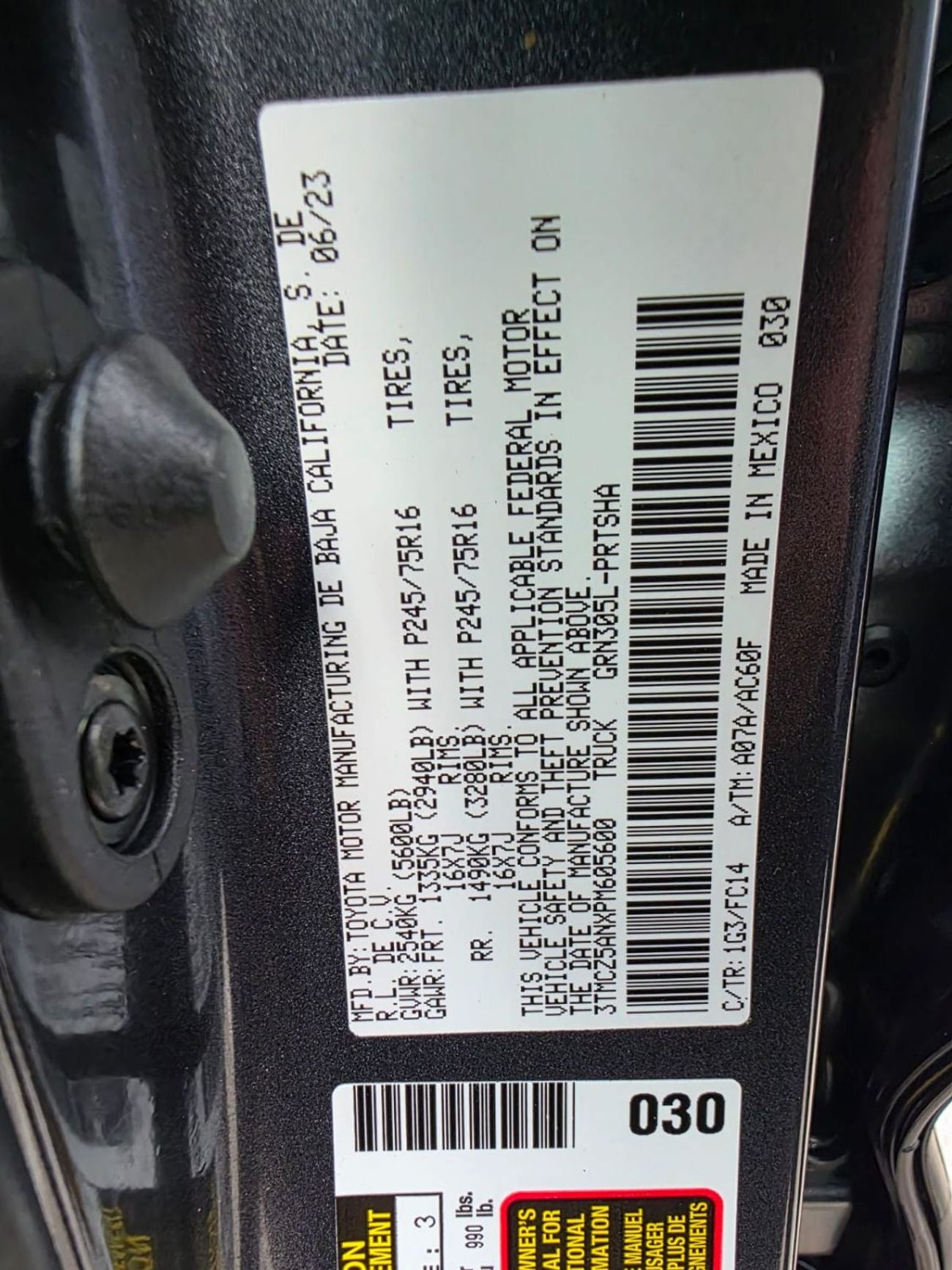 تويوتا تاكوما Tacoma 4x4