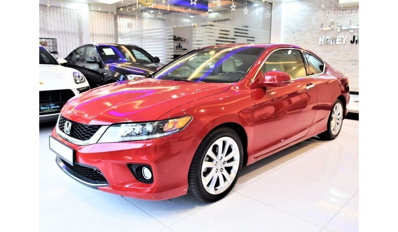 هوندا أكورد كوبيه AMAZING Honda Accord Coupe 2014 Model!! in Red Color! GCC Specs