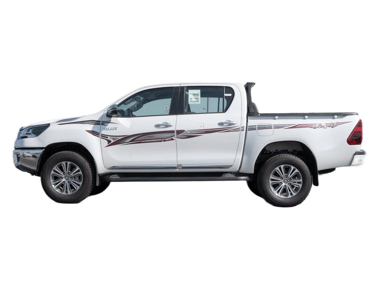 تويوتا هيلوكس SGLX GCC ECTKSA007 – 2026 Toyota Hilux Double Cab Pick Up – 2.7L Petrol Manual 4wd – White with Red I