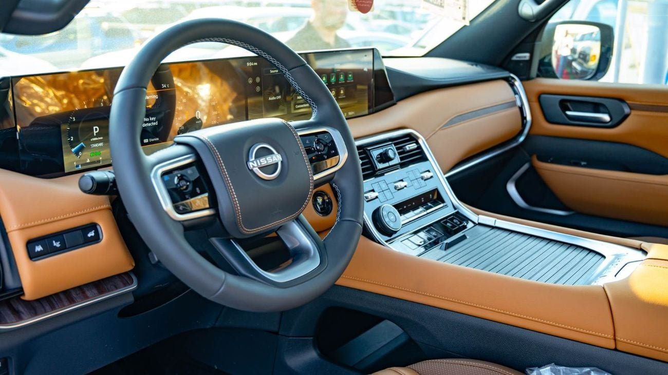 نيسان باترول 2026 Nissan Patrol 3.5L Petrol AT LE Platinum Twin Turbo (Black - Beige) (Export Only)